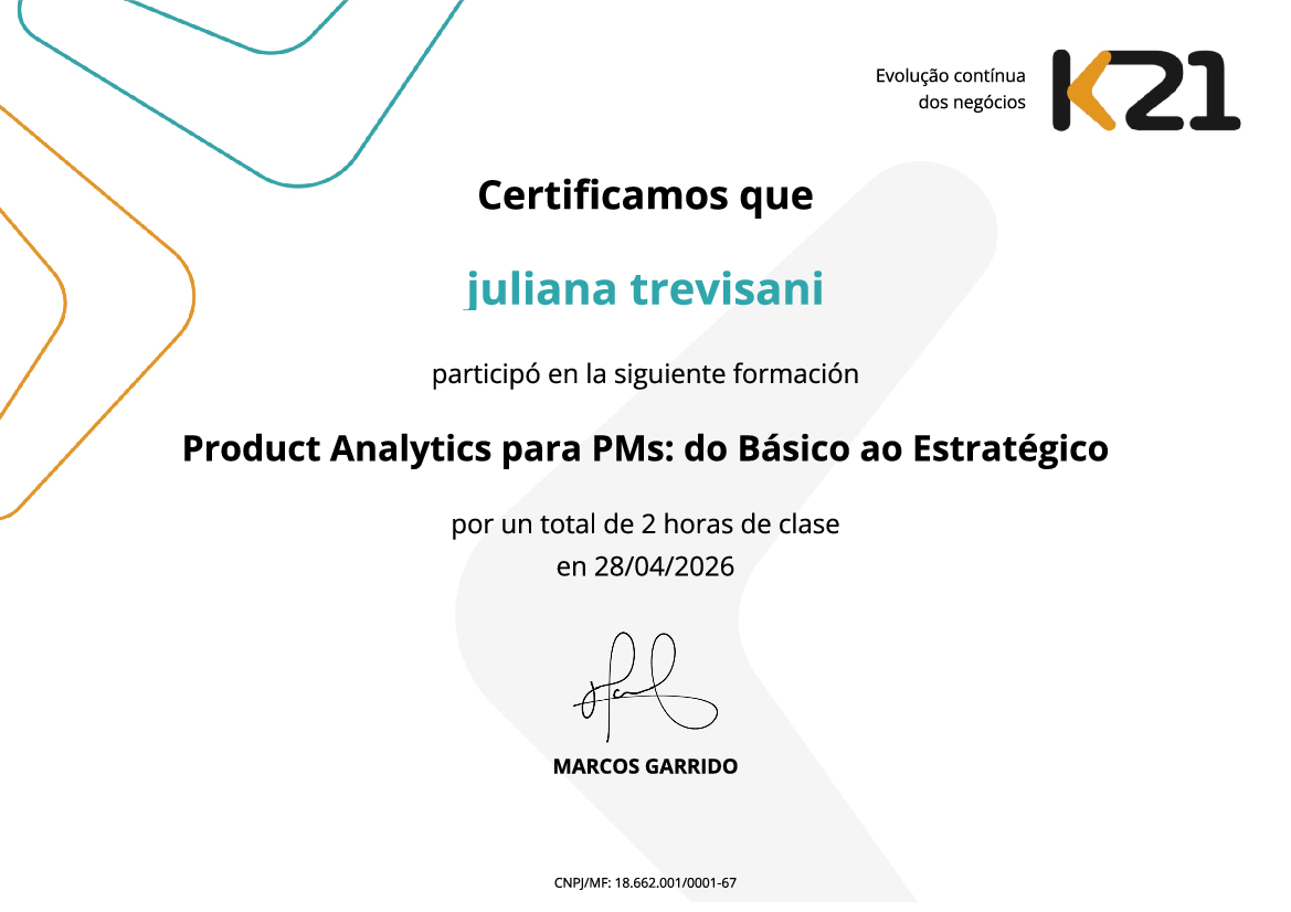 Certificado K21